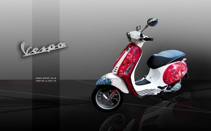 Vespa Sprint giá gần 600 triệu đồng lập kỷ lục
