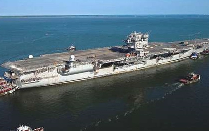 Mỹ tốn tới 1,5 tỷ USD để rã sắt vụn tàu sân bay hạt nhân