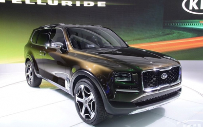 SUV cỡ lớn Kia Telluride 2019 lần đầu lộ diện trên phố