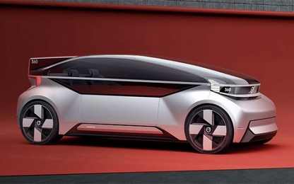 Xe hơi tự lái biến hình thành giường ngủ và văn phòng mini