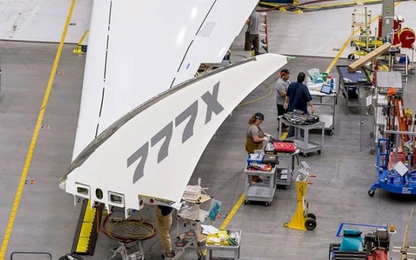Boeing hé lộ máy bay phản lực hai động cơ lớn nhất thế giới