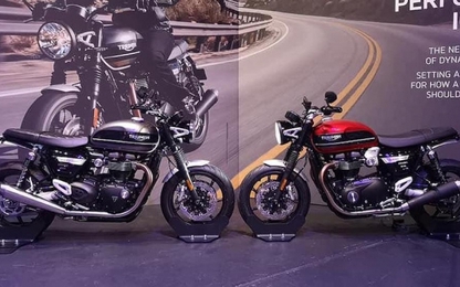 Mô tô hoài cổ hiệu năng cao Triumph Speed Twin sắp xuất hiện