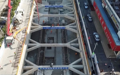 Trung Quốc xây ga tàu điện ngầm dài nhất châu Á