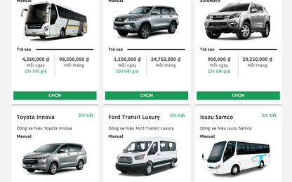 Thị trường thuê ôtô Việt Nam sôi động khi có hãng nước ngoài vào cuộc