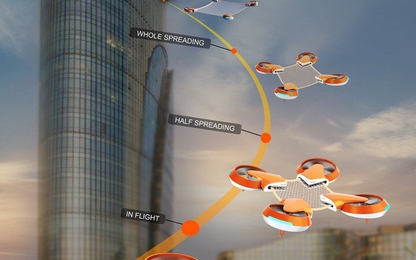 Lưới cứu nạn không người lái Net Guard cứu hộ trên cao