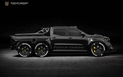 “Sốc” với bán tải Mercedes X-Class độ 6 bánh phong cách xe đua