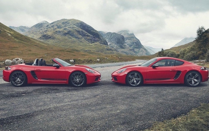 Ra mắt cặp xe thể thao Porsche 718 T Cayman/Boxster mới