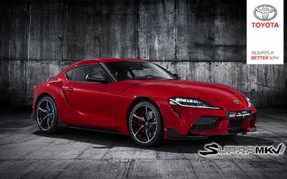 Xe thể thao Toyota Supra lộ diện hoàn toàn trước ngày ra mắt