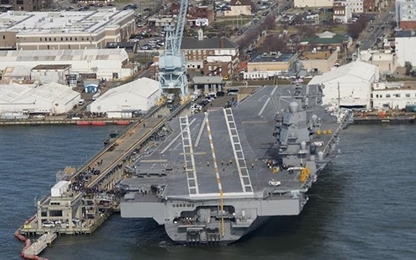 Mỹ ký gần 15 tỉ USD mua cùng lúc 2 tàu sân bay lớp Ford