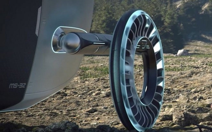 Lốp xe kiêm cánh quạt: Bánh xe có khả năng biến thành cánh quạt