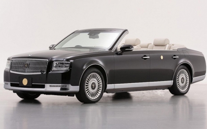 Toyota "thửa riêng" xe siêu sang Century mui trần cho Tân Nhật Hoàng