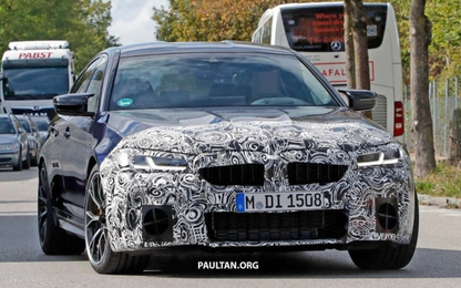 BMW M5 F90 phiên bản Facelift được bắt gặp trên đường chạy thử