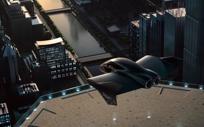 Lộ hình ảnh ban đầu ô tô bay sang trọng,có thể đậu trên nóc nhà