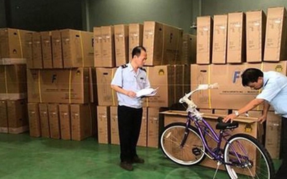 Xe đạp Trung Quốc gắn “Made in Viet Nam” để xuất đi Mỹ