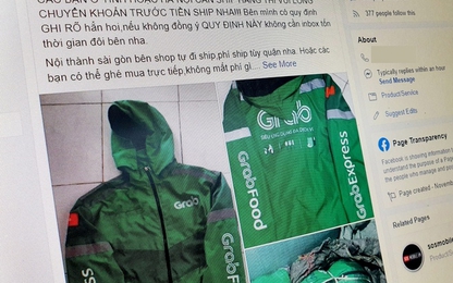 Áo GrabBike bán tràn lan trên mạng với giá từ 50.000 đồng