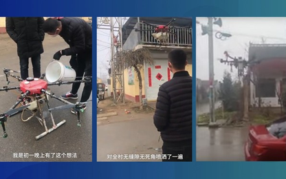 Drone trở thành món vũ khí của Trung Quốc trong cuộc chiến với virus corona