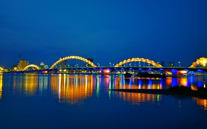 Đà Nẵng phun lửa phun mưa cầu Rồng, quay cầu sông Hàn phục vụ Tết