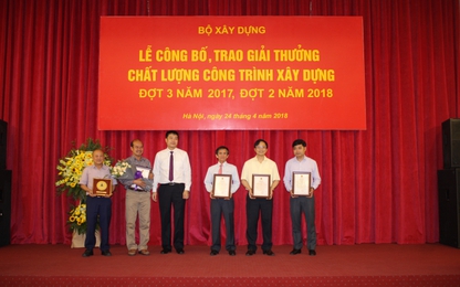 Cienco4 nhận 2 Giải thưởng chất lượng công trình xây dựng
