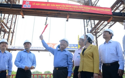 Hợp long cầu Rạch Chiếc 2, khép kín đường Vành đai đông TPHCM