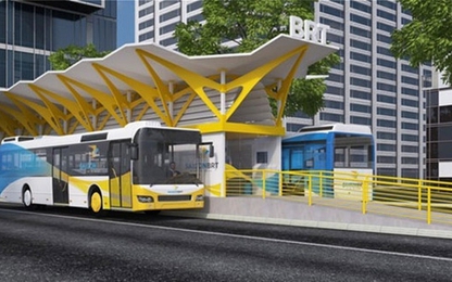 Hình ảnh về xe buýt "quẹt vé bằng thẻ" sắp hoạt động tại TPHCM