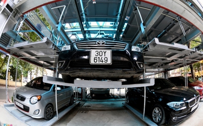 Khai trương giàn thép đỗ xe 4 tầng hiện đại nhất Hà Nội