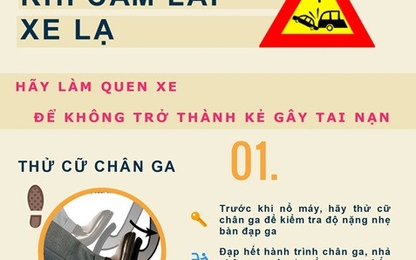 7 điều cần nhớ khi lần đầu lái một chiếc xe lạ