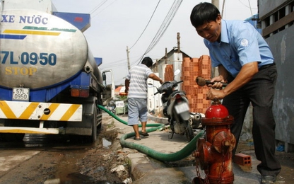 Di dời ống cấp nước, 7 phường sẽ bị cúp nước 12 tiếng