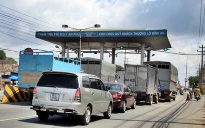 Bình Dương tạm ngừng hoạt động trạm thu phí BOT An Phú