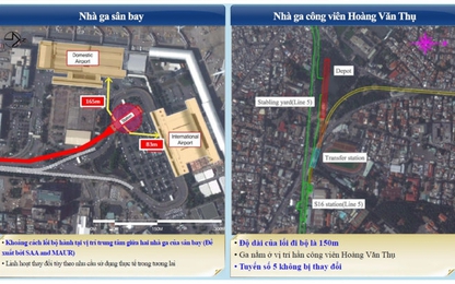 Thiết kế tuyến metro vào sân bay Tân Sơn Nhất