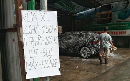 Tốn nửa triệu đồng rửa xe chiều 30 Tết mà vẫn thấy bẩn