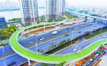 Trung Quốc xây dựng đường trên cao đầu tiên dành cho người đi xe đạp