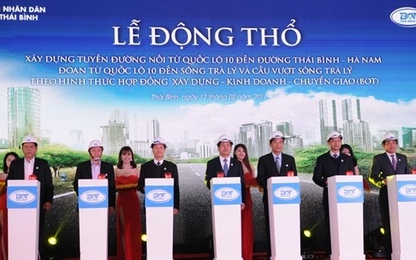 Thái Bình khởi công xây dựng tuyến đường huyết mạch gần 1.500 tỷ đồng
