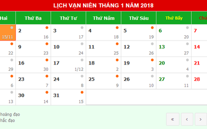 Tết Dương lịch 2018 người lao động được nghỉ mấy ngày?
