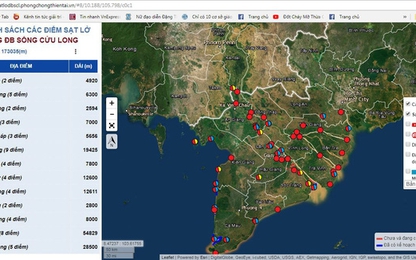 Ra mắt bản đồ theo dõi sạt lở ở đồng bằng sông Cửu Long