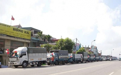 Bất ngờ với màn rước dâu bằng xe tải ở Thái Bình