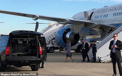 Cabin bốc khói, máy bay chở Đệ nhất phu nhân Mỹ phải hạ cánh khẩn