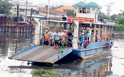 Nôn nao chờ ngày có cầu thay bến phà