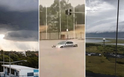 Bão mạnh đổ bộ gây ngập lụt, ách tắc giao thông tại Sydney