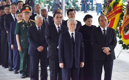 Lãnh đạo Đảng, Nhà nước tiễn đưa Trung tướng Đồng Sỹ Nguyên