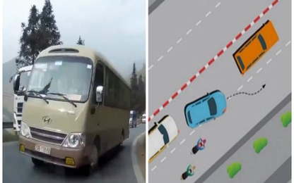 Sai lầm 'chết người' khi vượt xe ô tô nhiều tài xế mắc phải