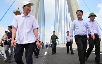 Cầu Vàm Cống sẵn sàng cho ngày thông xe