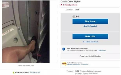 Tiếp viên hàng không bán tất cũ để thêm thu nhập