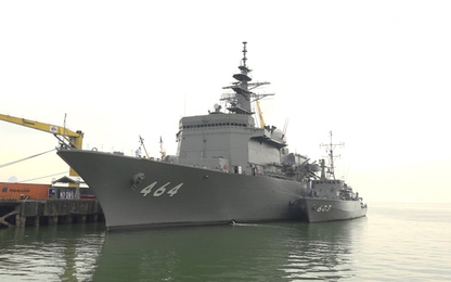 Tàu quét mìn Nhật Bản thăm thành phố Đà Nẵng