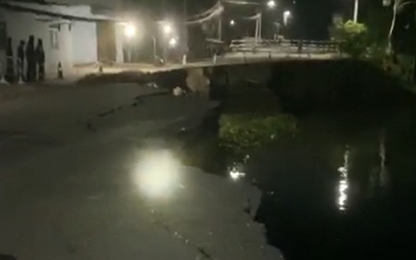 Quốc lộ 91 tiếp tục bị khoét sâu trong đêm