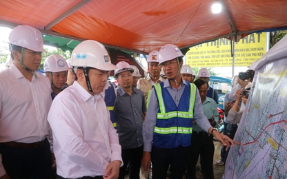 Bộ trưởng Nguyễn Văn Thể kiểm tra, "thúc" tiến độ cầu Mỹ Thuận 2