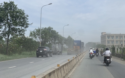 Bão bụi trên tuyến đường Vành đai 2- Võ Chí Công