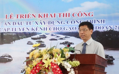Khởi công dự án nâng cấp kênh Chợ Gạo giai đoạn 2