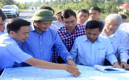 Dự án QL53 chậm 6 tháng do chưa có mặt bằng thi công