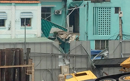 Cần cẩu xây dựng tòa nhà Toplife Tower đổ sập trúng trường mầm non