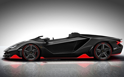 Siêu xe mui trần Centenario Roadster gầm rú trên đường